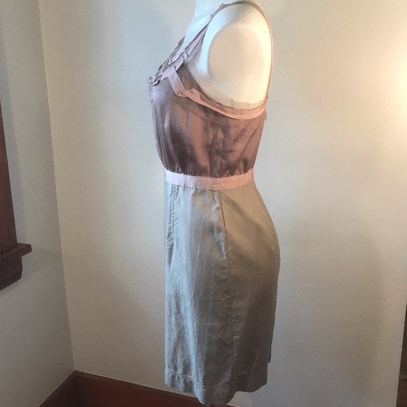 LOFT Ann Taylor Dress, Petite, NWOT (New Without Tags), Ribbons and Mesh, Bronze - Picture 7 of 16